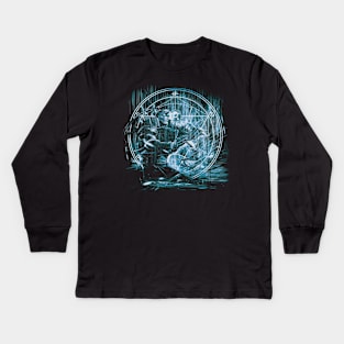 philosophal storm blue-alfons Kids Long Sleeve T-Shirt